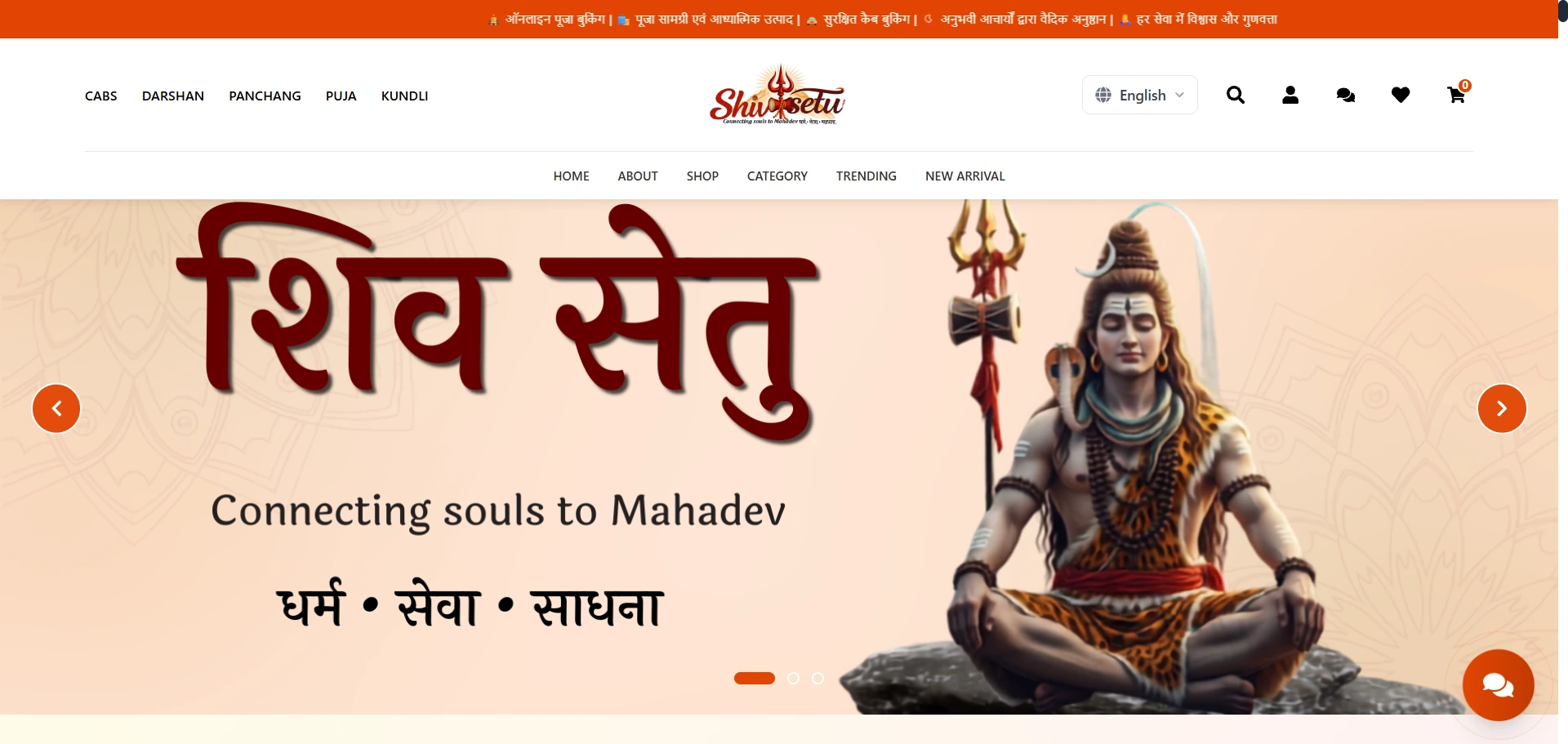 eCommerce website